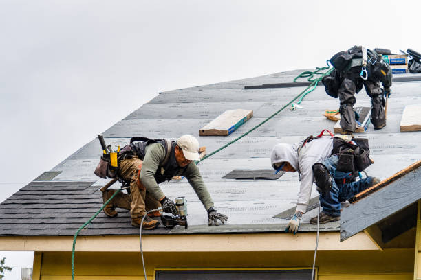 Professional Roofing technician working in Germantown, IL